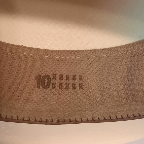 Cody James 10X Straw/Canvas Ribbon Hatband Cowboy Hat Natural Size 6 7/8 - Picture 9 of 9